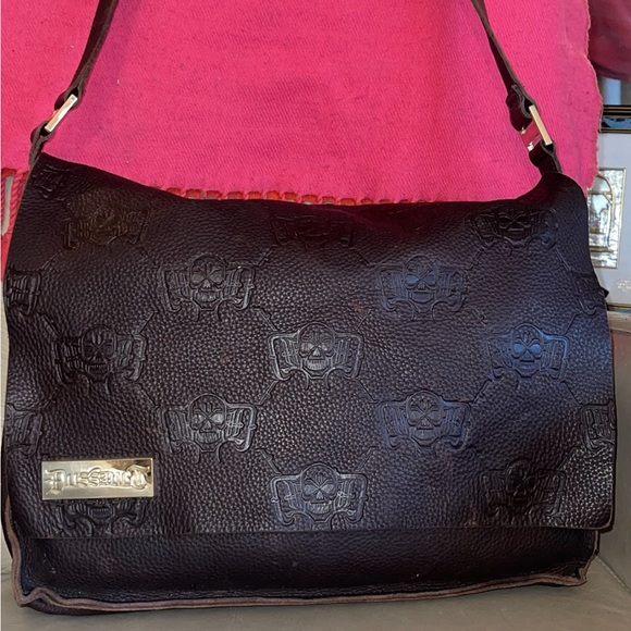 Auth Dussault, KISS-Gene Simmons UNISEX Leather Limited.Ed,Vintage Messenger Bag - Picture 11 of 11